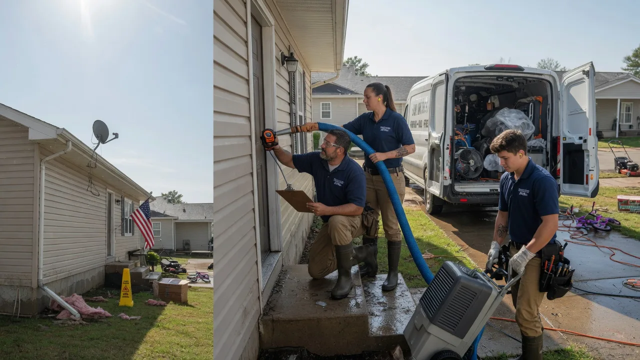 Ceiling Water Damage Restoration in Hudson, KS near me